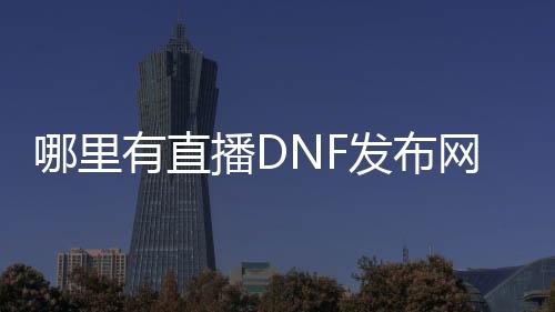 哪里有直播DNF发布网的（dnf直播间）