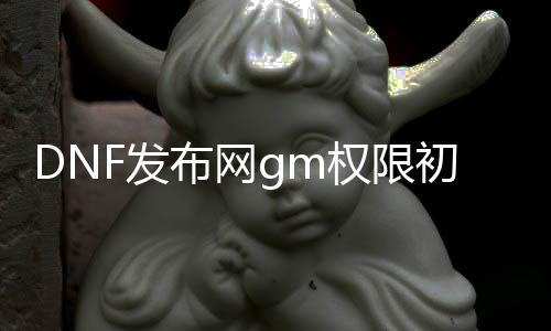 DNF发布网gm权限初始密码（DNF发布网公益服gm权限通用）