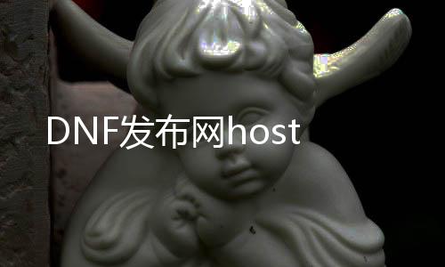 DNF发布网host